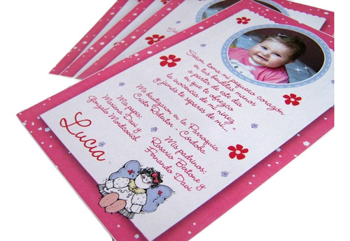 Fototarjetas Bautismo Imanes Baby Shower Imprimibles