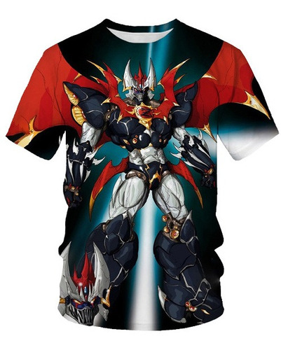 Nueva Camisa Estampada En 3d Del Anime Japonés Mazinger Z