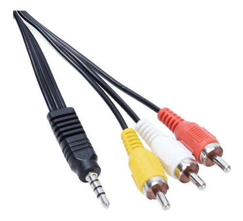 Cable Audio Stereo Video 3.5 Mm Miniplug 3 Rca Av -local- Mg