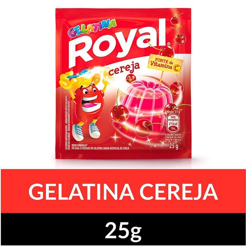 Gelatina de Cereja Royal 25g