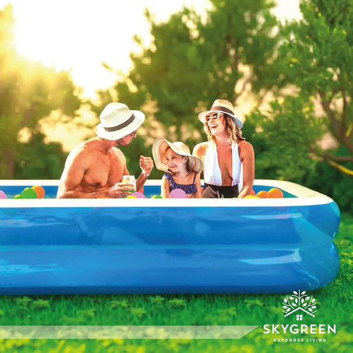 Alberca Piscina Rectangular Inflable Azul 200 X 150 X 50 Cm