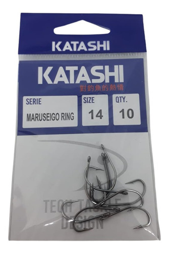 Anzuelos Katashi Maruseigo Ring N14 Paquete X 10 Unidades 