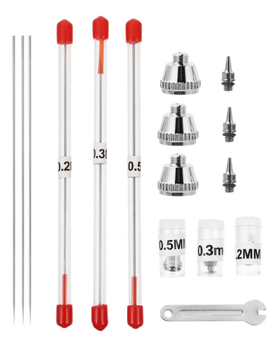 10 Pçs/conjunto Peça Sobressalente Para Aerógrafo Chave De