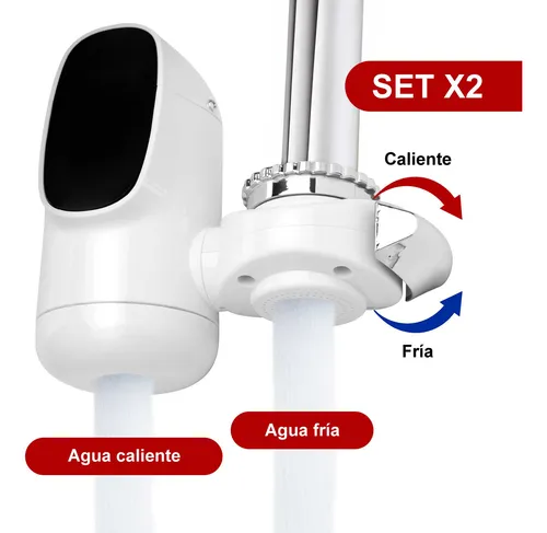 Set X2 Calentador De Agua Eléctrico Para Grifos