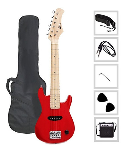 Mini Guitarra Eléctrica Para Niños Con Gig Bag Kit Completo