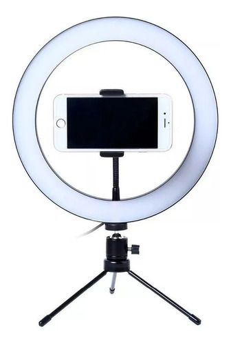 Ring Light 8 20cm Iluminação Profissional Led Selfie Tripé