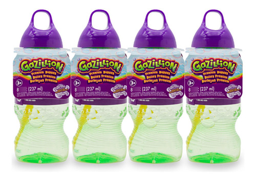 Solución De Burbujas 240 Ml Paquete De 4 Grandes Burbujas