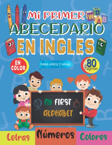 Libro : Mi Primer Abecedario En Ingles Para Niños Y Niña 