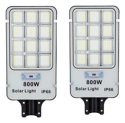 X2 Foco Led Solar 800w Potente Luz Led Exterior + Soporte