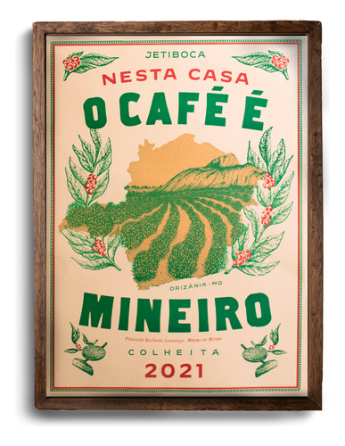 Pôster Colheita 2021 Café Jetiboca  Café Mineiro