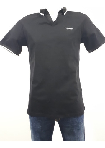 Playera Marca Bratto Tipo Polo Corte Slim 28-01 Ngo