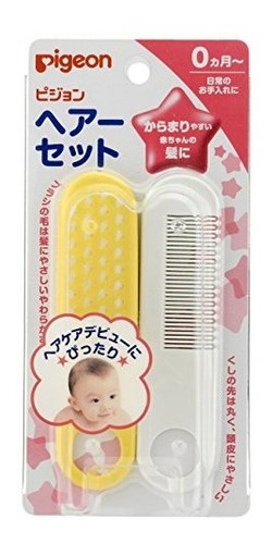 Pigeon - Peine Y Cepillo Para Bebé, Fabricado En Japón