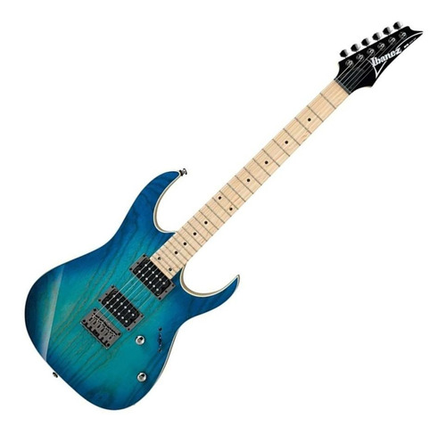 Guitarra Electrica Ibanez Rg421ahm-bmt Azul Sombreado