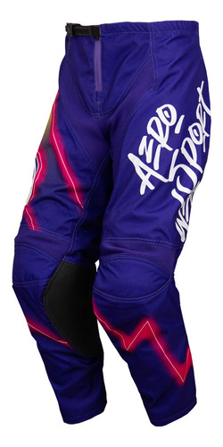 Calça Motocross Cross Asw Image Divide 23 Roxo