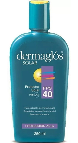 Dermaglos Protector Solar Factor40 X 250ml