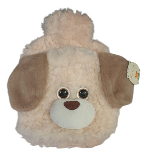 Bolsa De Agua Caliente De Peluche Para Manos O Pies Perrito Beige