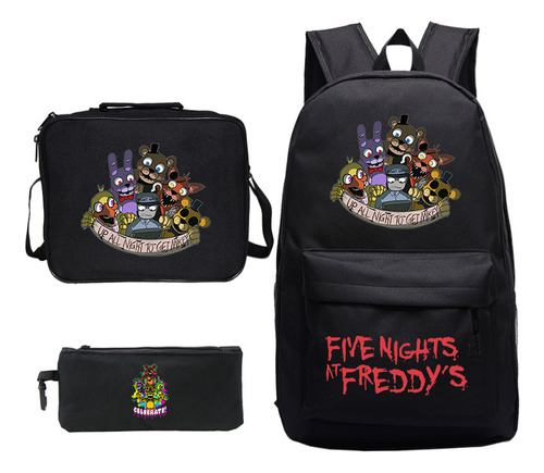 Set De Mochila Infantil De 3 Piezas Five Nights At Freddy's