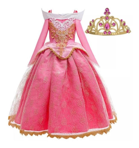 Disfraz  Bella Durmiente Vestido Princesa Aurora +accesorios