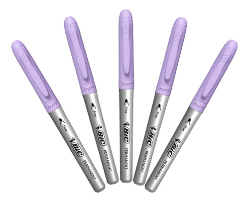 Sharpie Punto Fino Morado 5 Piezas Marcadores Plumones