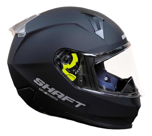 Casco Shaft Original Negro Mate Aleron Certificado Pinlock