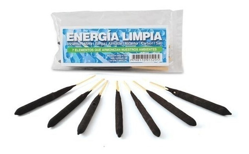 Sahumerio Energia Limpia Pack X10 D 7 Unidades 100% Original