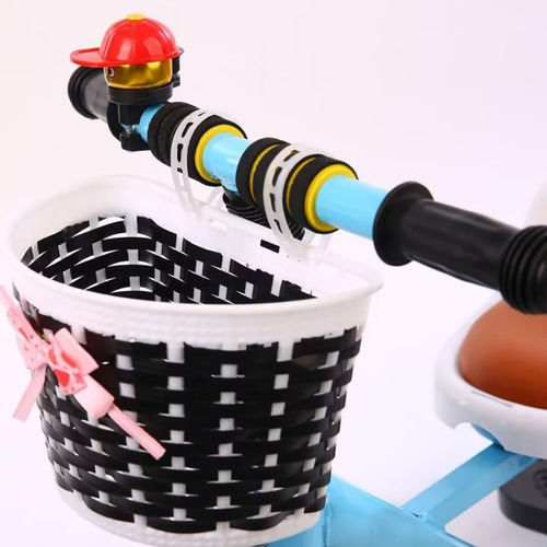 Triciclo Gemelar Para Niños De 2-5 Años, Ruedas Foam, Canast Color