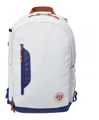 Mochila Tenis Wilson Roland Garros Premium 2 Raquetas Color Blanco/Navy