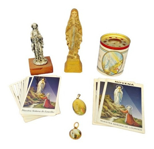 Combo Virgen De Lourdes - Oferta Liquidación Santería /p