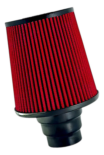 Filtro Esportivo Cônico 15cm Multibocal Vermelho Rs1021vm