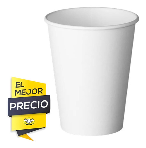 Vaso Cartón Bebida Caliente/fria 12oz Blanco Caja 750 Pzs