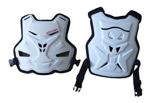 Pechera Motocross Enduro Proteccion White