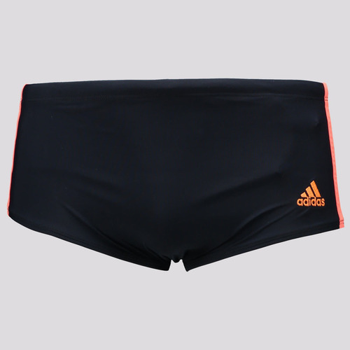 Sunga adidas 3 Listras Wide Preta E Vermelha