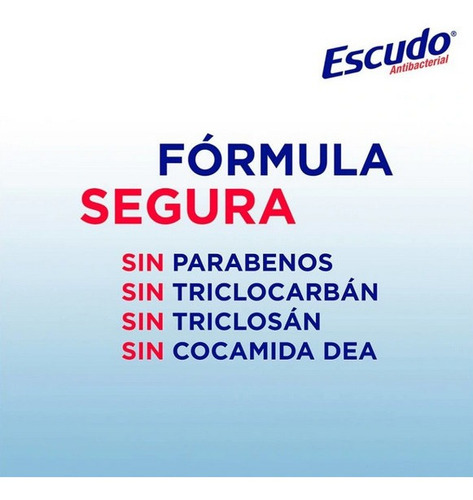 Imagen 3 de 4 de Jabón En Barra Escudo Antibacterial Fórmula Original 150g