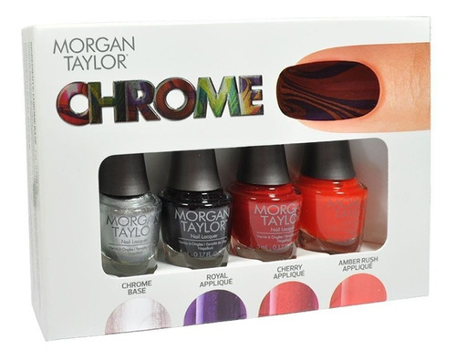 Pack Morgan Taylor Nail Enamel Chrome X4 Und- Sally Beauty