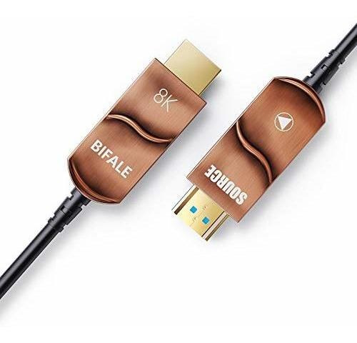 Cable Hdmi 2.1 8k De Fibra Optica 25mt Bifale