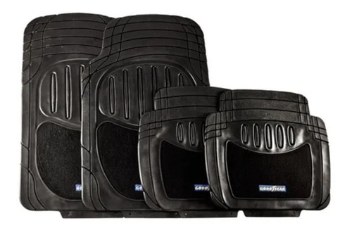 Imagen 1 de 4 de Cubre Alfombras Goodyear De Pvc Con Vellour De 4 Piezas