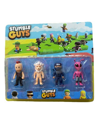 Muñecos Figura Stumble Guys Set X4 Varios Modelos Distintos 