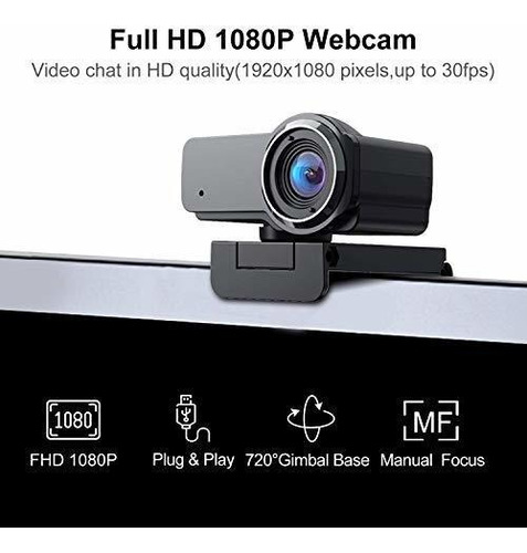 Camara Hd 1080p Microfono Ordenador Usb Transmision Vivo