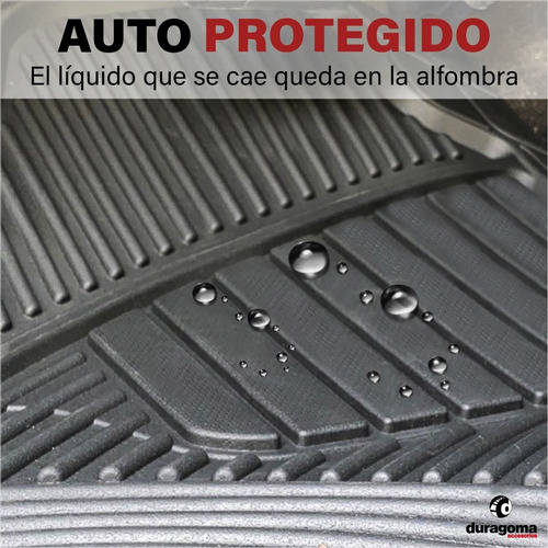 Cubre Alfombras Auto 3 Piezas Ultra Pesada Completa Goma Pvc
