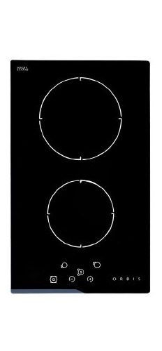Imagen 1 de 5 de Anafe Eléctrico Orbis 2 Hornallas Vitrocerámico Ev2oeo Negro