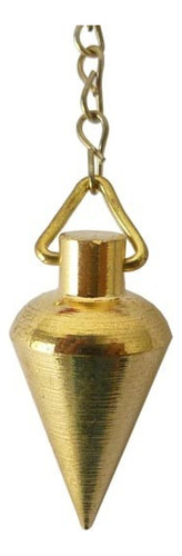 Pêndulo Metal Dourado Pião - Energiza Ambientes