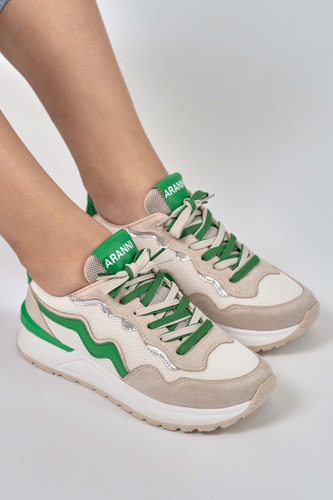 Zapatillas Aranni Mujer Gaby Verde