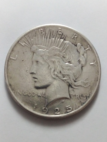 Moeda Prata Americana 1 Dólar Ano 1925 Lote 3215