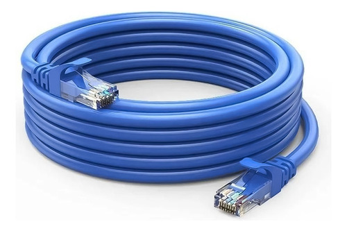 Cable De Red Cat6 Lan 10 Metros Alta Transferencia De Datos