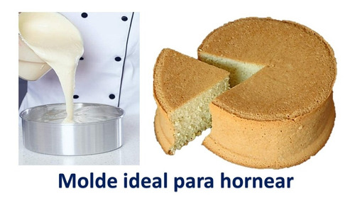 Moldes Altos Pastel Redondo Recto Repostería 16 Cm Set 2 Pzs