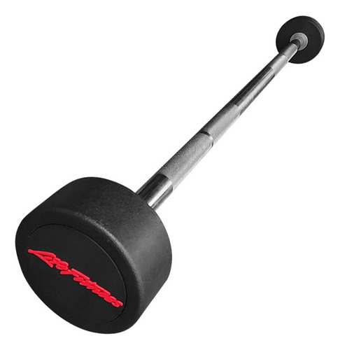 Barra Recta Con Peso Fijo Engomado 25kg