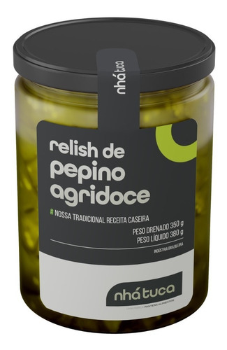 Imagem 1 de 2 de Relish De Pepino - Nhá Tuca - 380g