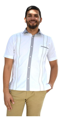 Guayabera Blanca Bordada