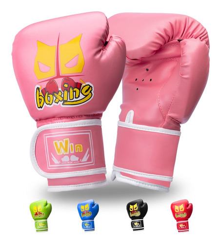 Aryjmz Guantes De Boxeo Para Nios, Guantes De Boxeo De 6 Onz