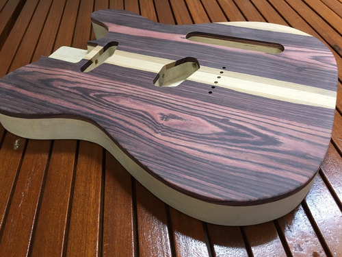 Corpo Guitarra Modelo Tele Top Jacarandá